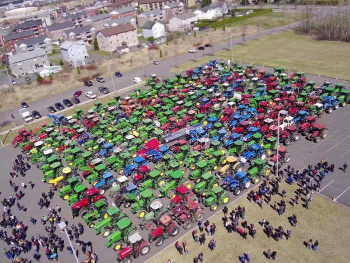 Manifestation à Drummondville